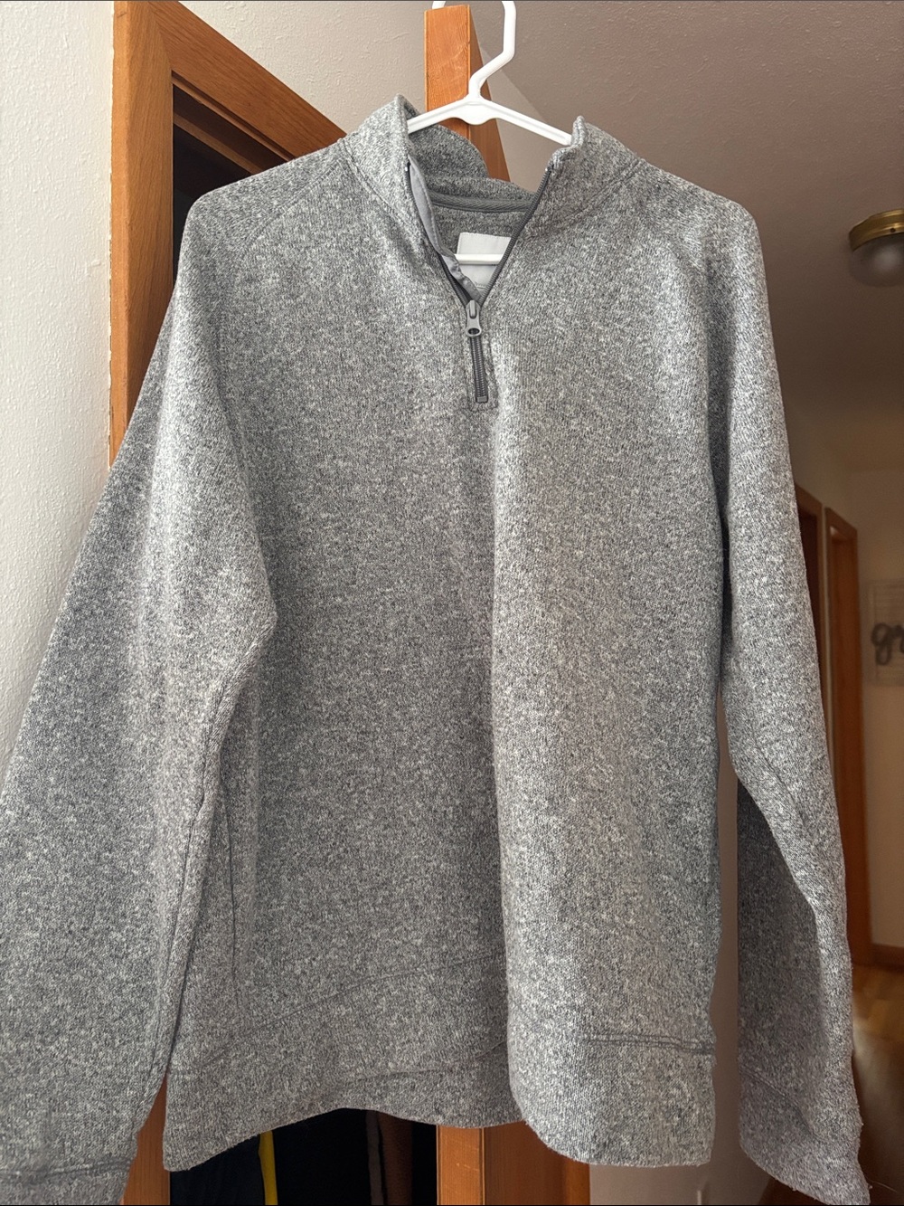 Old Navy Men's Gray Quarter-Zip Pullover Sweater